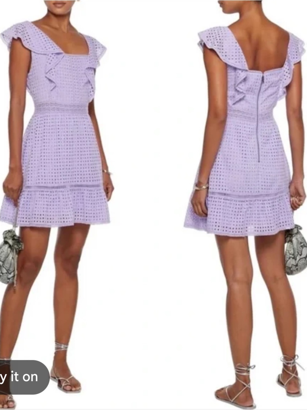 Alice + Olivia Remada Ruffle Mini Dress